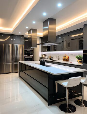 Elegant kitchen interior design basingstoke
