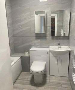 new bathroom installation content in image